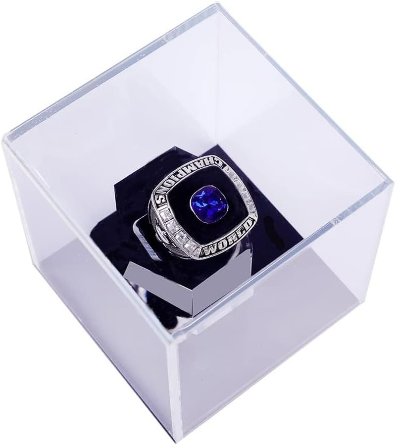 Championship Ring Display Case - 1 Slot Sports Ring Holder | Baseball, Softball, Football, High School