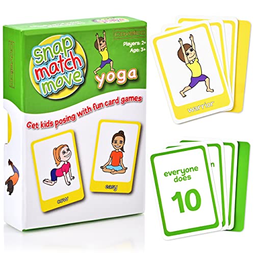 Yoga Cards for Kids - Fun Yoga Pretzels for a Yoga Kid, Yoga Exercises Cards & Kids Yoga Cards, Play Yoga Games for Children & Memory Yoga Game, Yoga Games for Kids, Yoga Preschool - Kids Meditation.