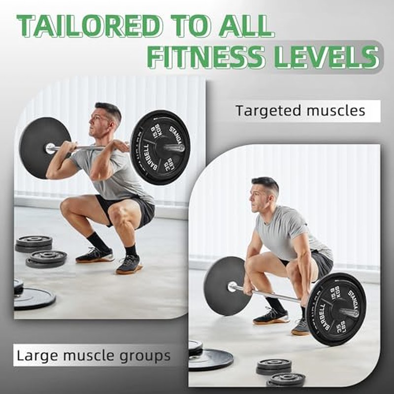 Fitvids 1-Inch Standard Cast Iron Weight Plate for Strength Training & Weightlifting, Multiple Sizes