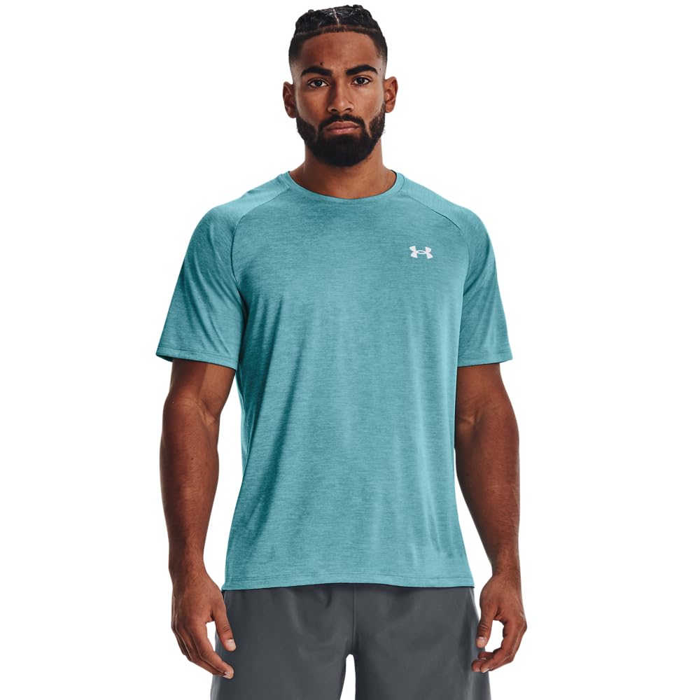 Under Armour Men's Tech 2.0 Short-Sleeve T-Shirt, Cloudless Sky (404)/White, 4X-Large Tall