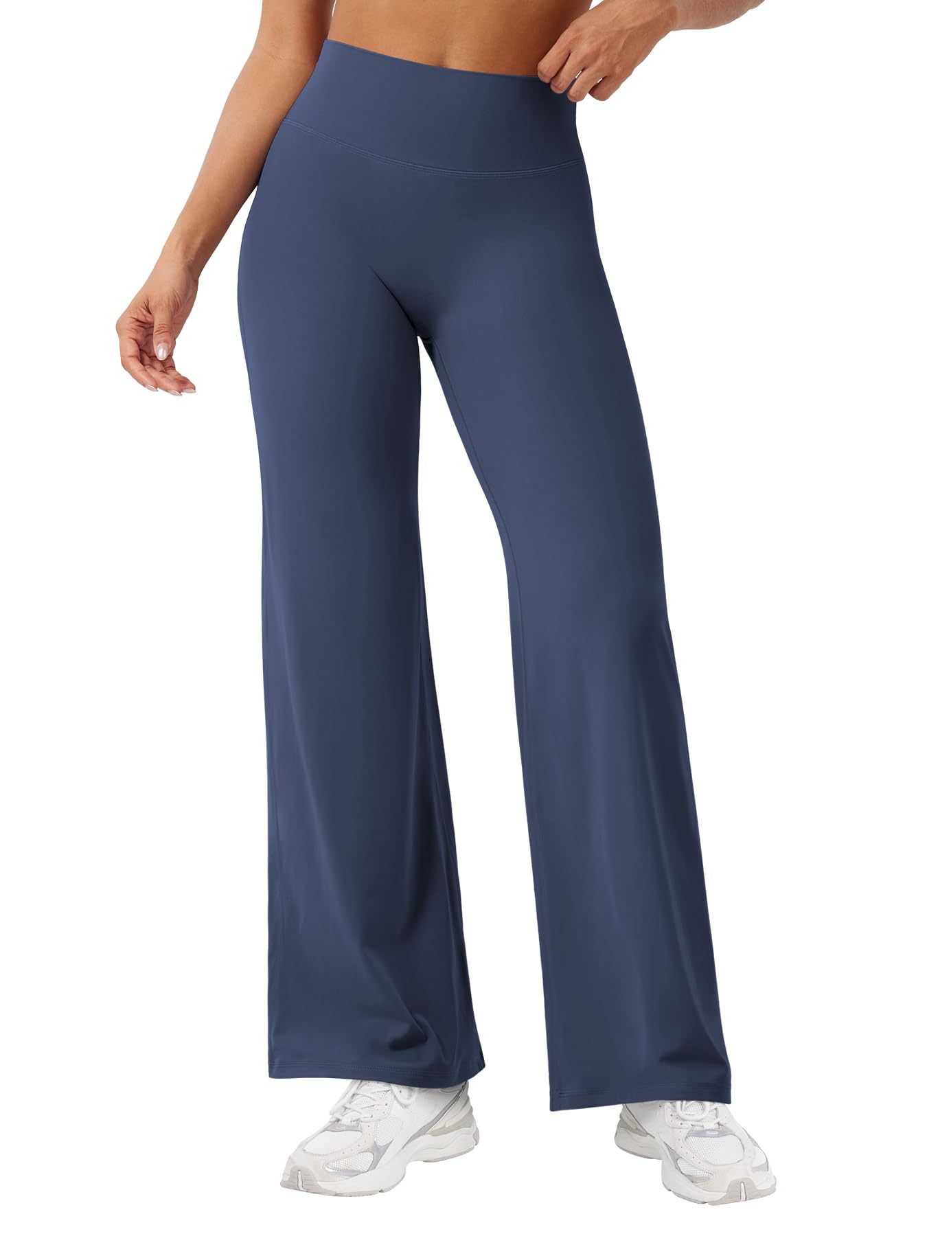 YEOREO Workout Womens Straight Leggings 29" Eddiy Yoga Pants Navy Blue XS