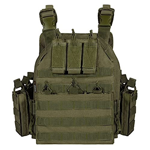 vAv YAKEDA Outdoor Tactical Vest Airsof Vest for Men (Army green)