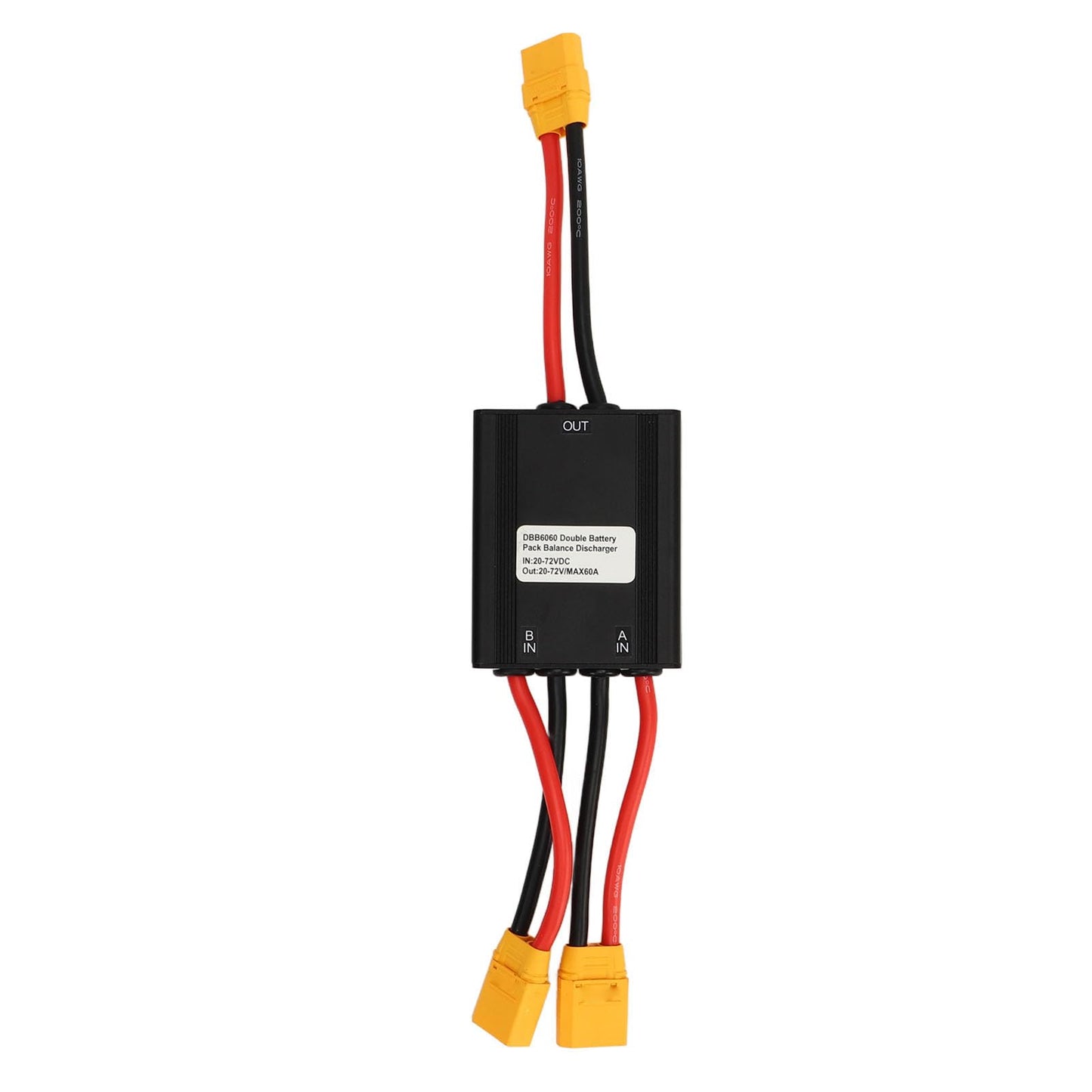 VGEBY Dual Battery Adapter, 60A High Current Capacity Electric Battery Interface, Electric Battery Interface, Discharge Balancer for Electric Tools, Drones, and Electronics