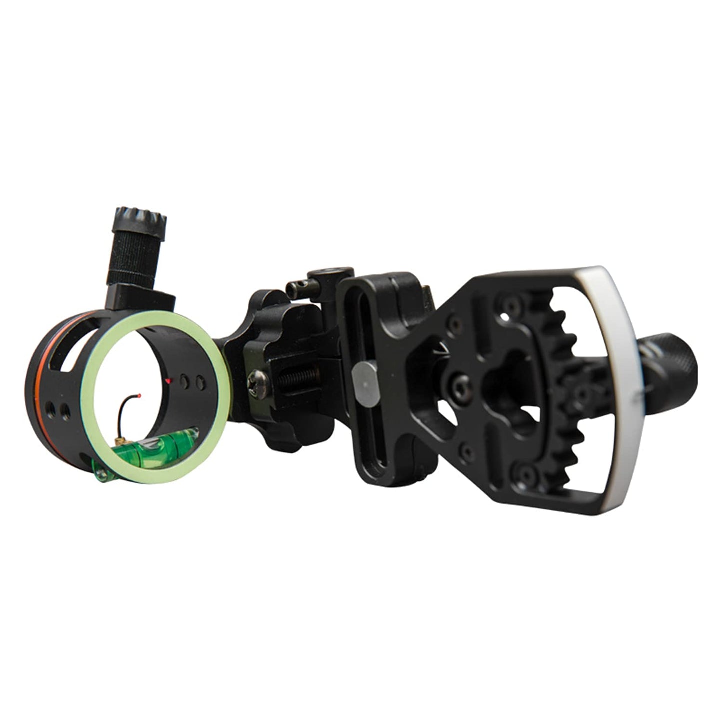 Perogen Archery Compound Bow Single Pin Sight, Lightweight Durable Machined Aluminum with 0.019" Fiber Optic Pin