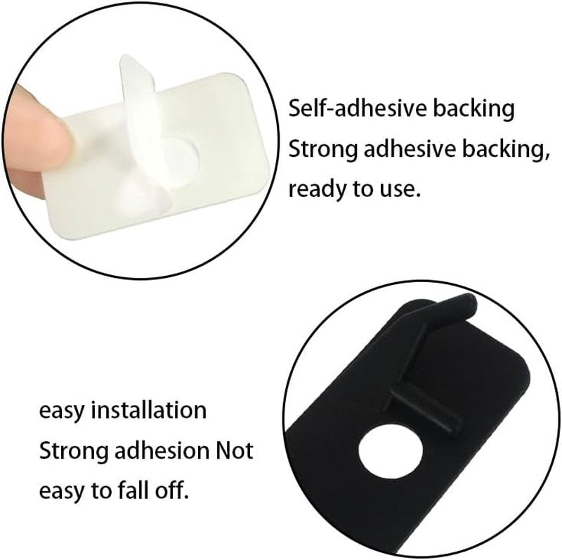 Right Hand Recurve Bow Arrow Rest - 8 Pcs Plastic Adhesive Accessory for Hunting & Target Shooting
