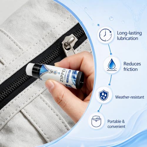 9 Pack Zipper Wax Lubricant Sticks for Metal & Plastic Zippers, Camping & Outdoor Gear