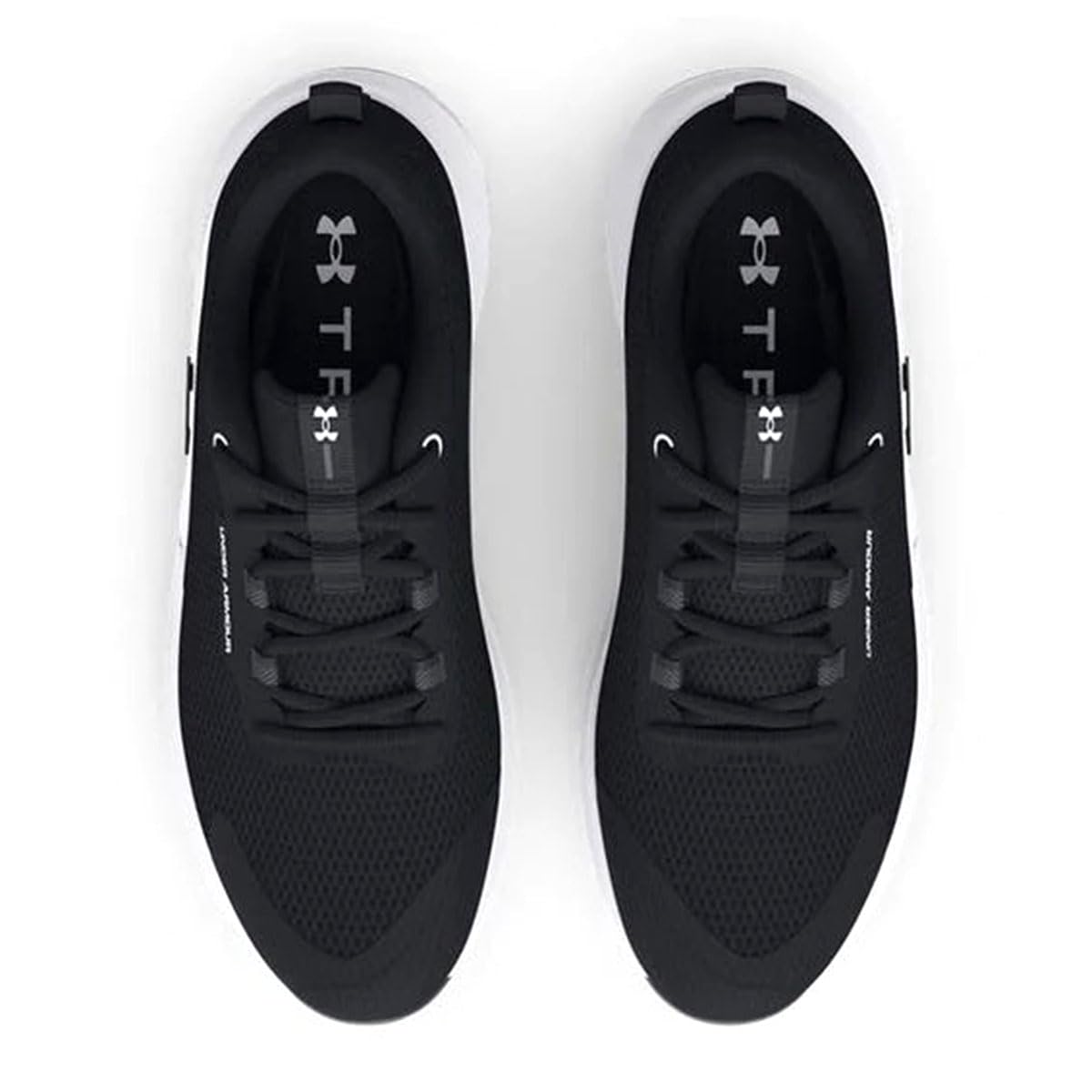 Under Armour Women's Dynamic Select, (001) Black/White/Black, 12, US