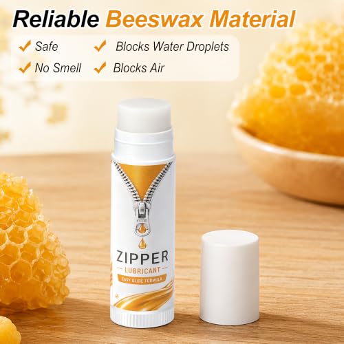 9 Pack Zipper Wax Sticks for Clothes & Gear Lubrication - Portable Beeswax Zipper & Snap Lubricant