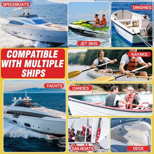 Galitoon Marine Fiberglass Repair Kit for Boats - Waterproof Gelcoat & Epoxy Filler, DIY Hole & Crack Fix