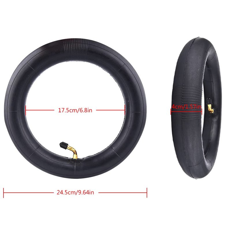 GLDYTIMES 10 Inch 10X2/54-152 Tube, 10x2.0/2.125 Heavy-Duty Tube Replacement for Ninebot D40X F25 F30 Gotrax G4 Turboant X7 Hiboy S2 Pro Max Electric Scooter Smart Self Balancing 10" Scooter Tyre