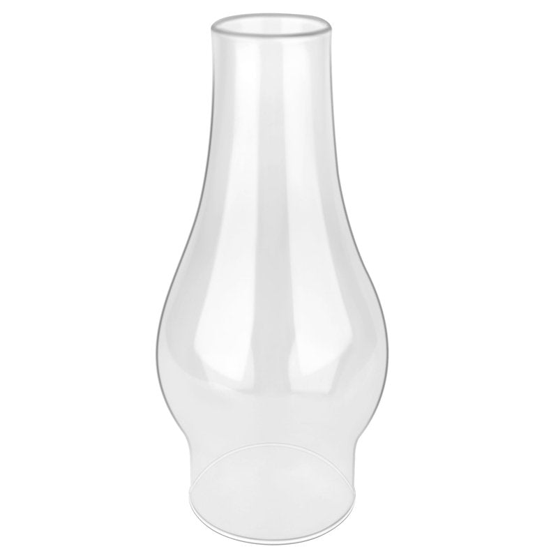 Hurricane Lamp & Oil Lamp Chimney Replacement Shade – Round Base Clear Glass, 3-Inch Diameter, Fits Most Kerosene Globes (1 Pack) ﻿