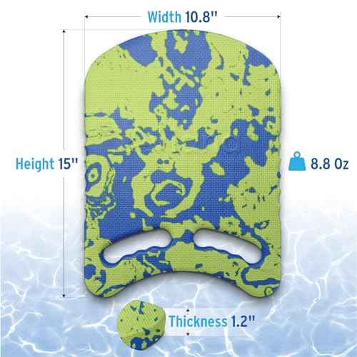 Junior Kickboard Buoy for Youth Children & Toddlers Swimming Aid & Exercise Training Board for Kids to Learn to Swim with Kick Boards in Pool BPA Free