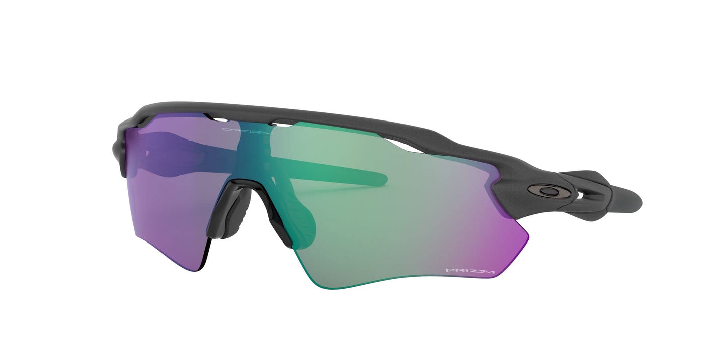 Oakley OO9208 Radar Ev Path Sunglasses+ Vision Group Accessories Bundle (Steel/Prizm Road Jade (9208A1))