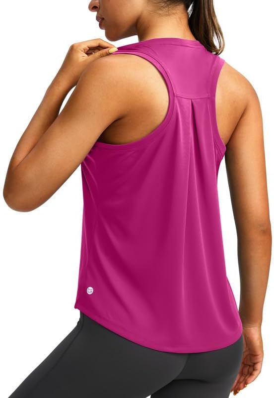 Women's Racerback Athletic Tank Tops - Sleeveless Loose Fit Yoga & Gym Shirts | Perfect for Running