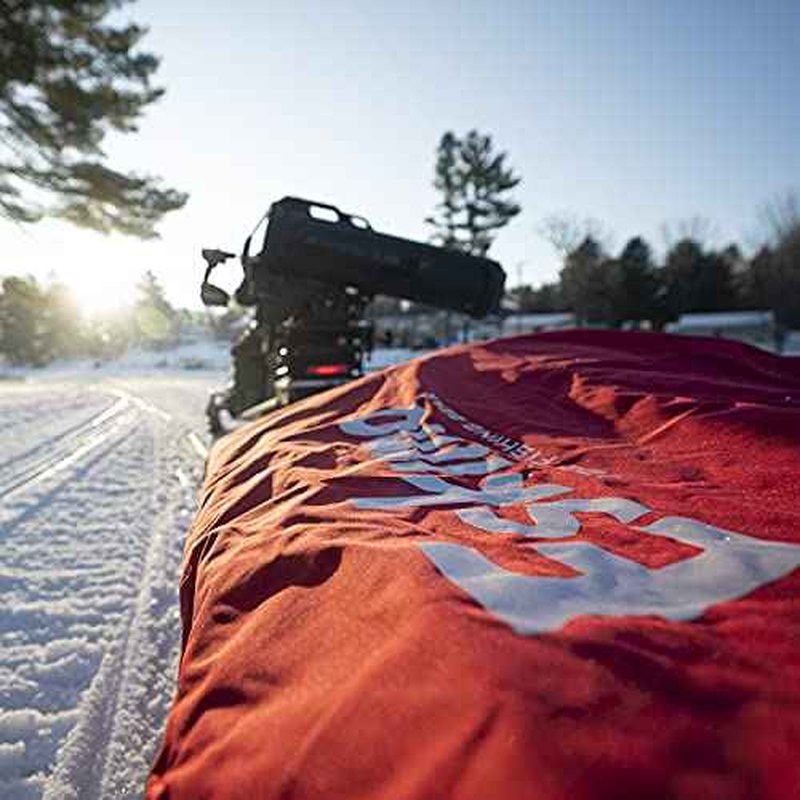 Eskimo 34120 64" Sled Travel Cover,Black/Red