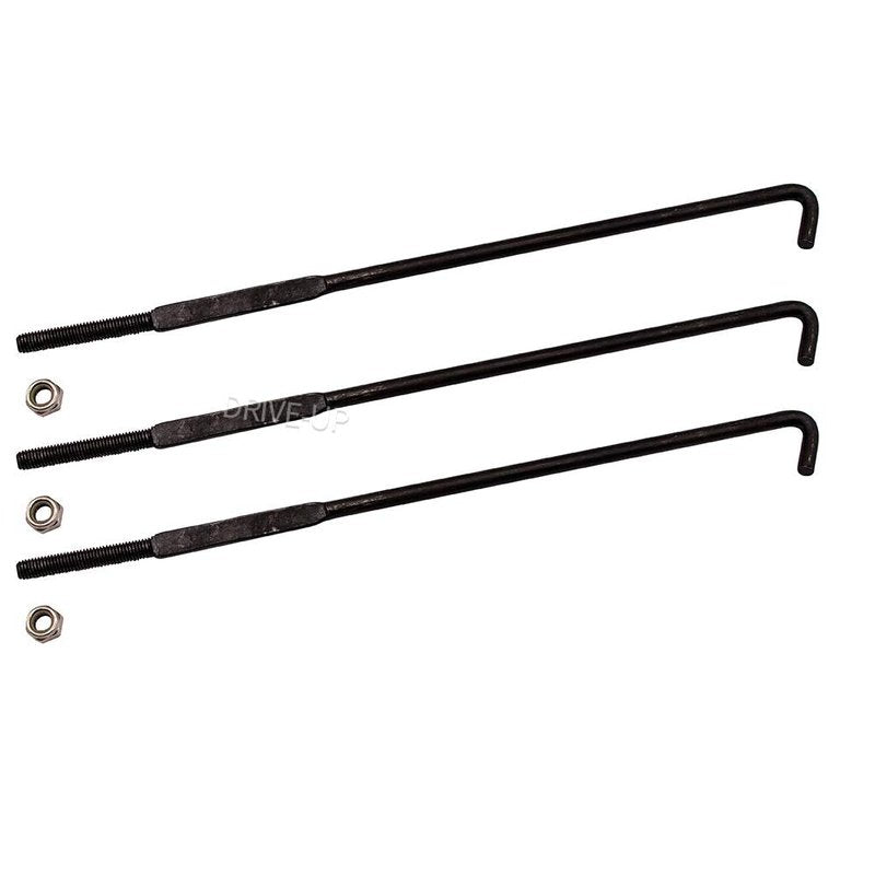 DRIVE UP Battery Hold Down Rod J-Bolt with Nut Fits Ezgo RXV 2008 Up Electric Golf Cart OEM# 602896 (3 Pack)