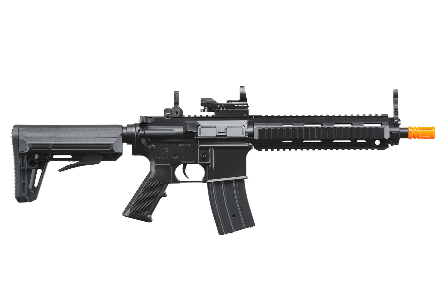 Full Set Airsoft AEG K418 Tactical RIS w/Adjustable Airsoft Stock - Battery, Charger, Red Dot Included
