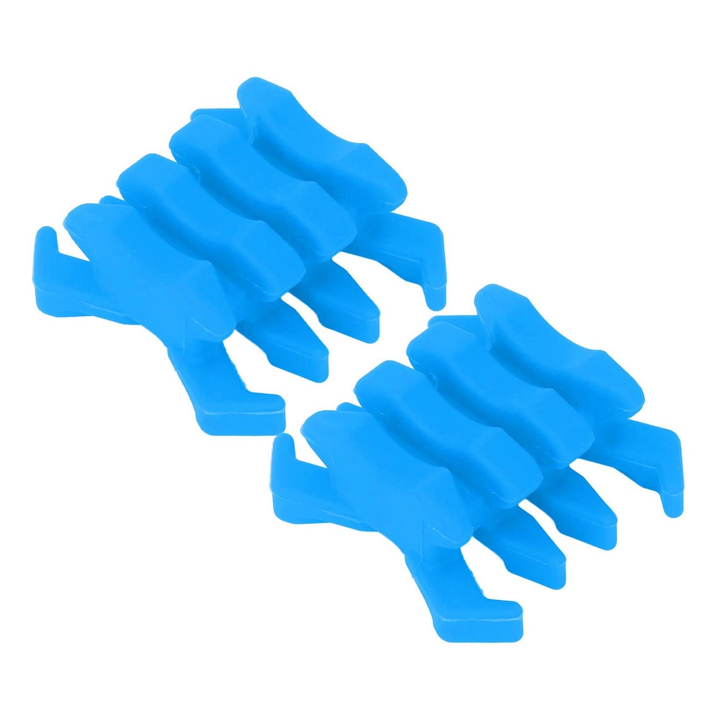 Zunate Archery Bow Dampener, Split Vibration Stabilizer Dampeners, Split Damping Rubber Archery Bow for Target Outdoor (Blue)