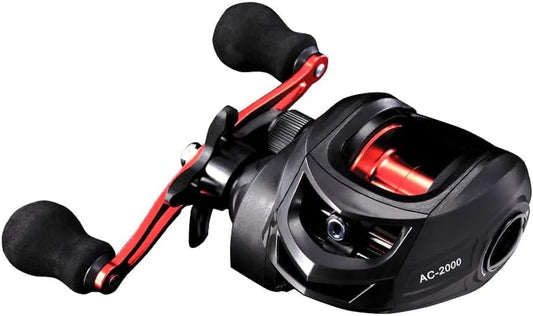 Baitcasting Fishing Reel - Lightweight Aluminum Spool, 17.6Lbs Max Drag | 6.3:1 Gear Ratio, Magnetic Braking System