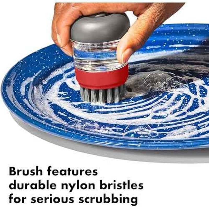 OXO Outdoor Soap Dispensing Dish Brush with Storage Case