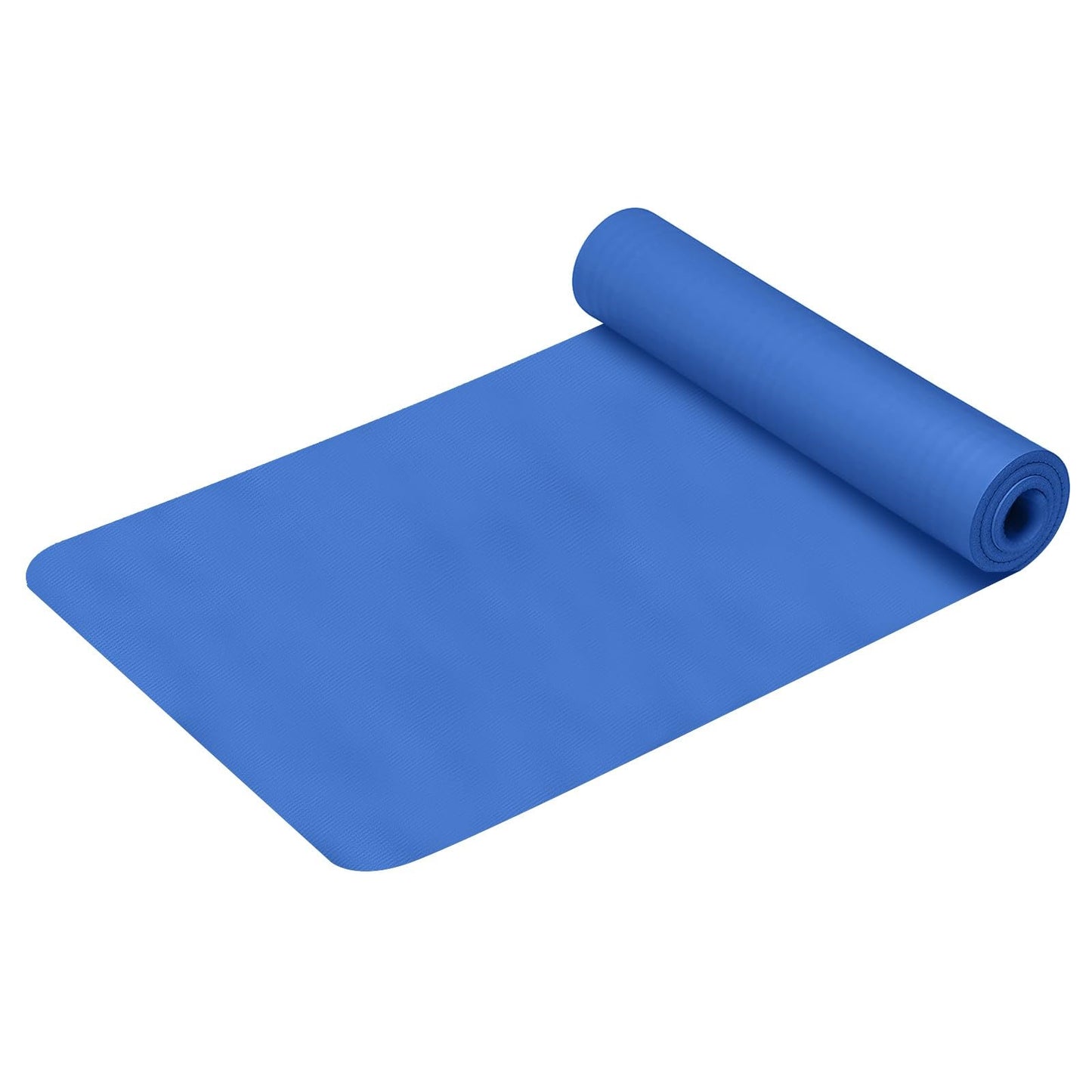 generic Pink Yoga Mat 5mm Thick Anti-Tear High Density Non Slip Exercise Mat with Carrying Strap Hot Yoga Mat for Fitness, Pilates, Stretching, Home Yoga, Gym, Floor, Workouts, 68 X 23 Inch, Blue