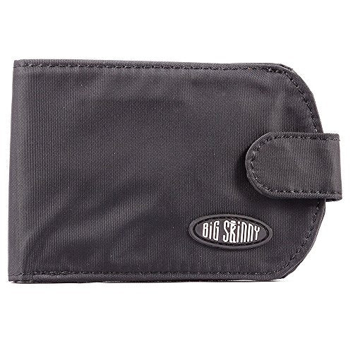 Big Skinny Women's RFID Blocking Taxicat Bi-Fold Slim Wallet, Holds Up to 25 Cards, Black