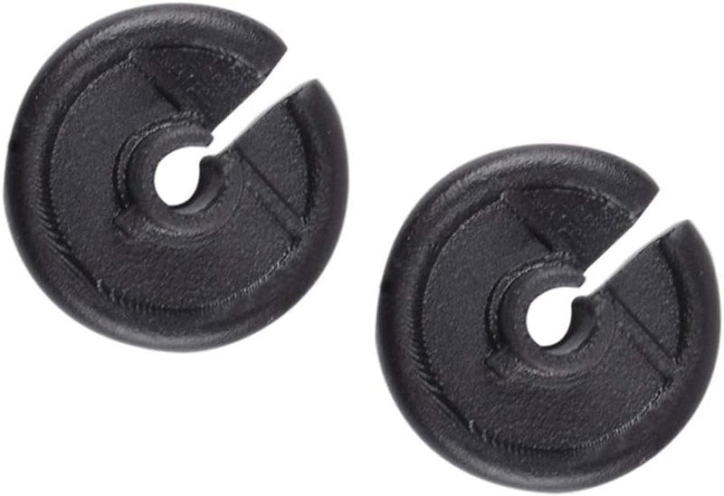 Kisser Button for Archery | Black with Copper Anchor Clips - 2 Pack