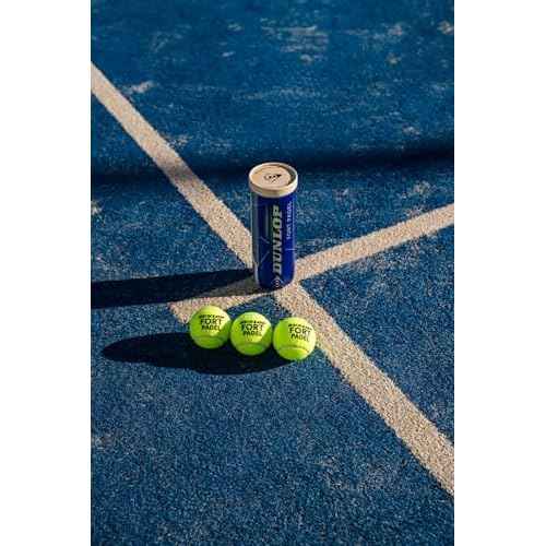 DUNLOP Fort Padel - FIP Approved Padel Balls for Tournament Matches (1x3 Can)