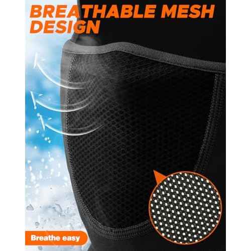 Balaclava Face Ski Mask with Movable Deisgn for Men Women-Fleece Winter Face Covering for Cold Weather Skiing Outdoor Work