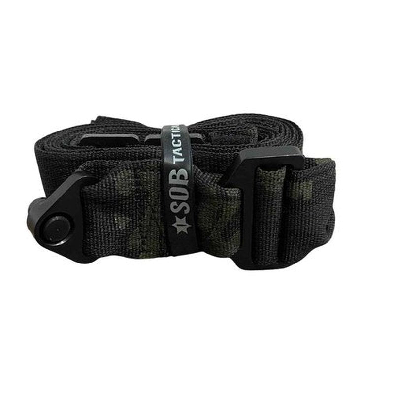 Sheriff of Baghdad B-Sling 1.5" MFQD | 2-Point B-Sling | All Metal Hardware Included| for Fast Transitions - Black Multicam