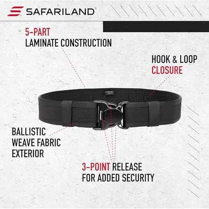 BIANCHI, 7200 AccuMold Duty Belt, Large, Black (17382)