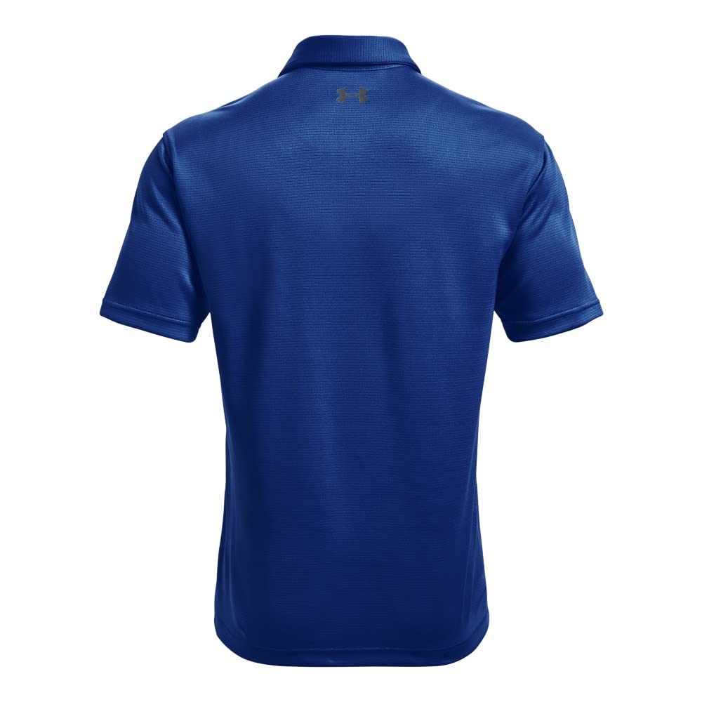 Under Armour Men's Tech Golf Polo, Tech Blue (432)/Pitch Gray, 3X-Large