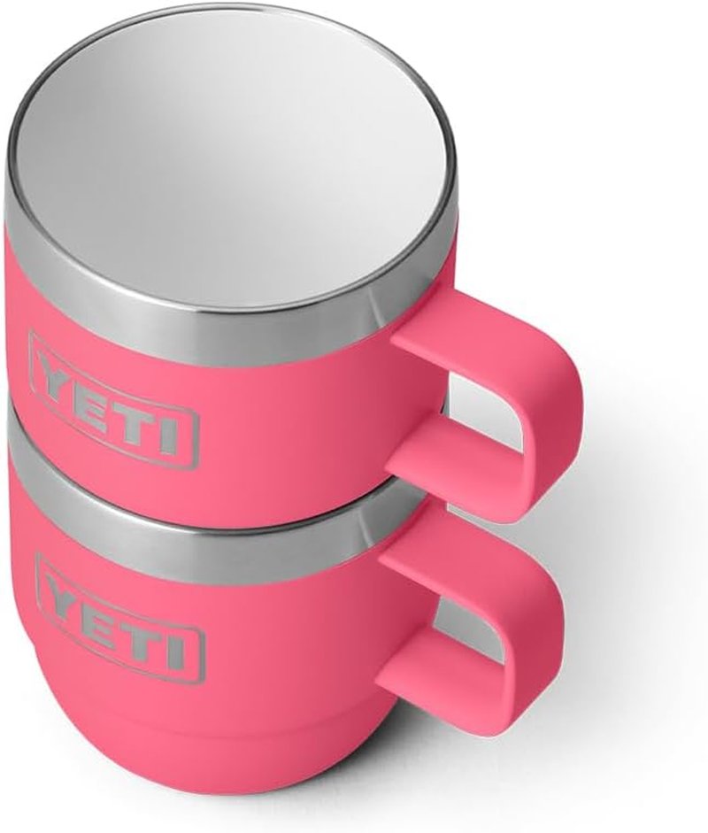 YETI Rambler 6 oz Stackable Mug Set - Stainless Steel Vacuum Insulated Espresso/Coffee Mugs | 2 Pack