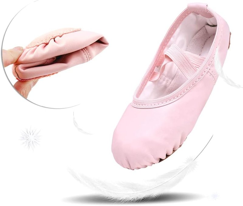 Ballet Shoes for Girls | Soft Leather Toddler & Kids Dance Slippers - Comfortable Fit