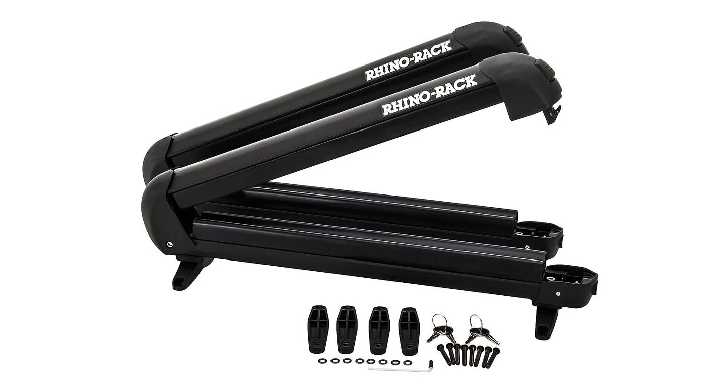 Rhino-Rack 20" Multi-Purpose Carrier for Skis & RLT600 Quick Release Legs with Locking Covers