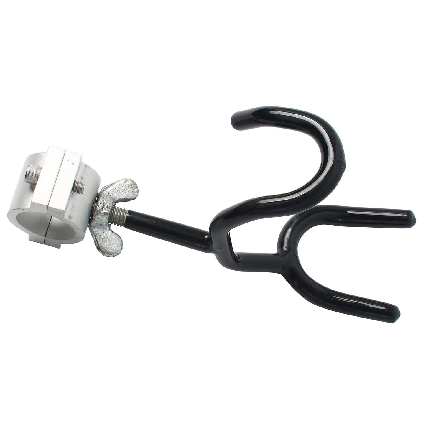 NovelBee 8pcs of 25 Degree Sure Grip Steel Fishing Rod Holder for Rails 1-1/6" to 1-1/4",Wire Form Rod Holder for Boat Rod Racks