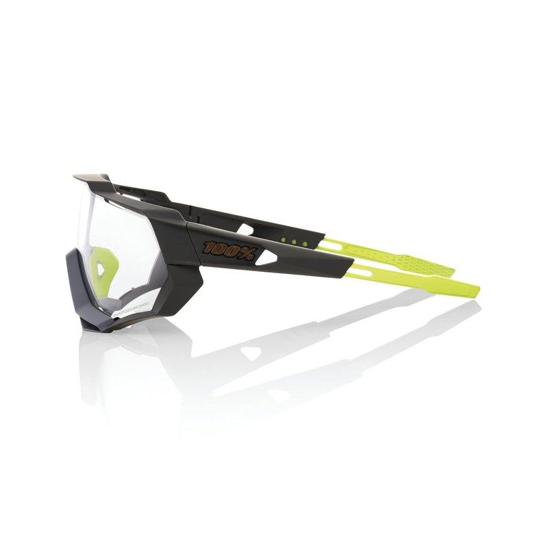 100% Speedtrap Sport Performance Cycling Sunglasses - Premium Large Lens Shield - MTB, Dirt Bike, & Road Biking Eyewear with Interchangeable Lenses