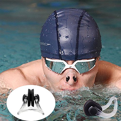 Linwnil 10Pcs Nose Clip for Swimming Nose Plugs for Kids and Adults Multi-Color