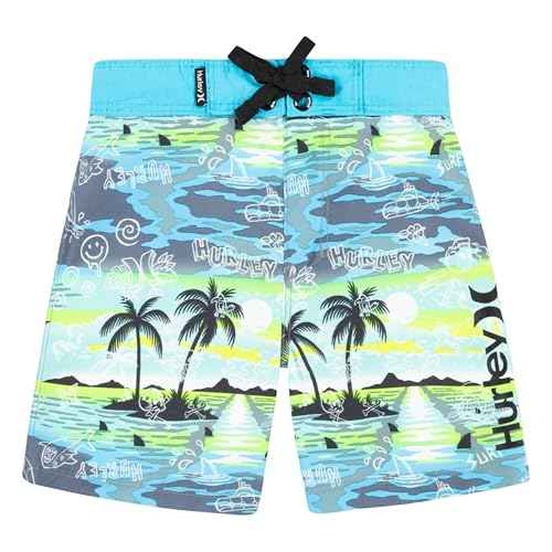 Hurley Boys' Board Shorts, Blue Lazer, 4T