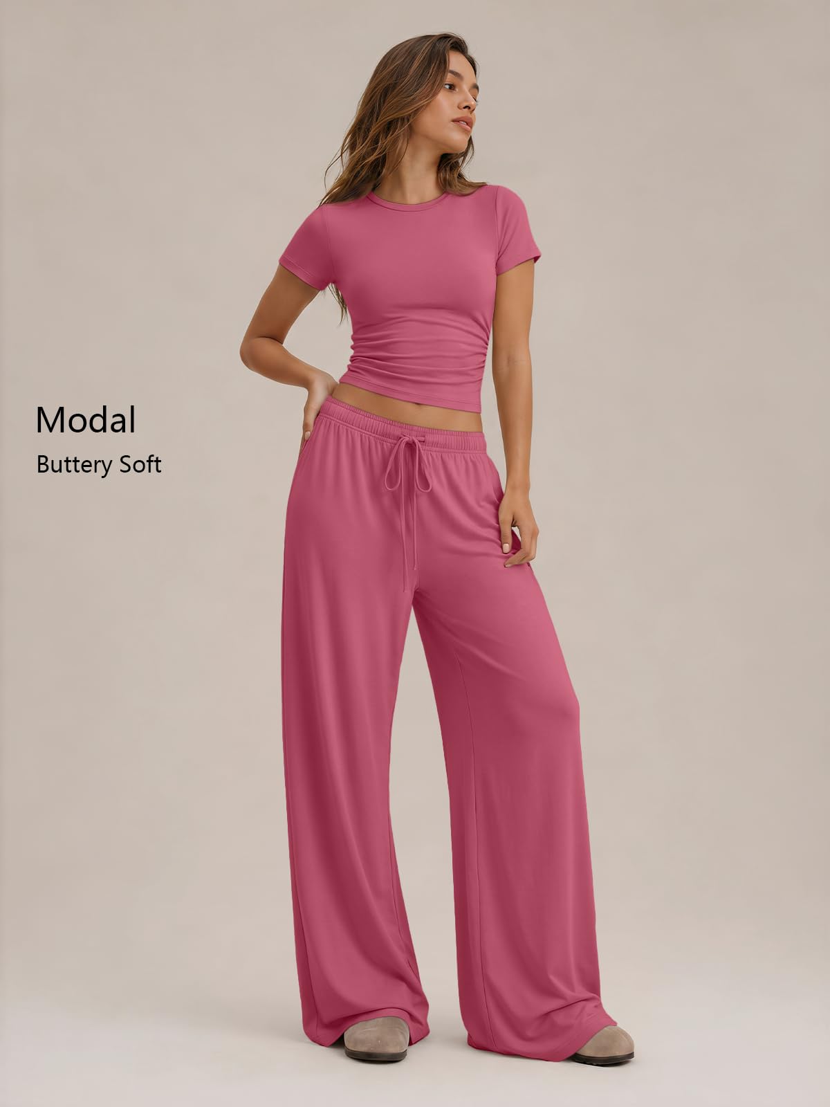 Trendy Queen Womens 2 Two Piece Set 2026 Summer Workout Vacation Gym Clothes Spring Fashion Lounge Matching Airport Travel Outfit Resort Wear Fitness Athleisure Clothing