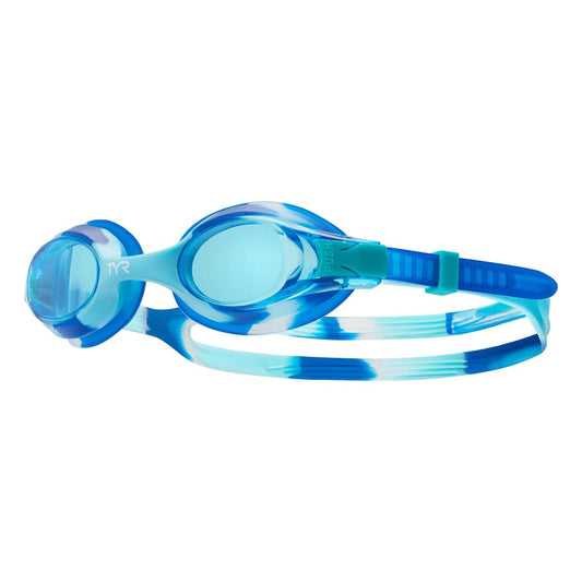 TYR Swimple Kids' Tie Dye Non Mirror Swim Goggles, Blue, one size