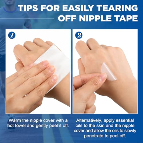 Syhood 200/100 Pcs Nipple Covers for Men Anti-Chafing Protector Nipple Tape Men Pasties Covers Sticker for Running Sports