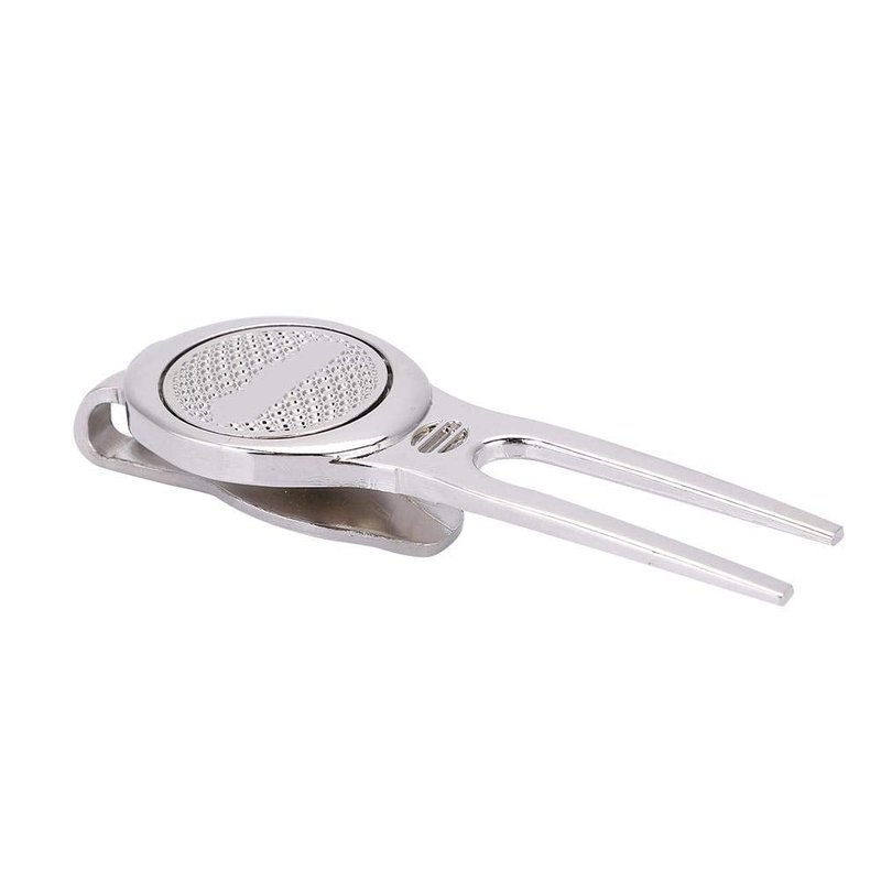 VGEBY Divot Tools, Divot Repair Tool with Magnetic Ball Marker(D102 Silver) Supplies Divot Tool with Pocket Clip Divot Tool