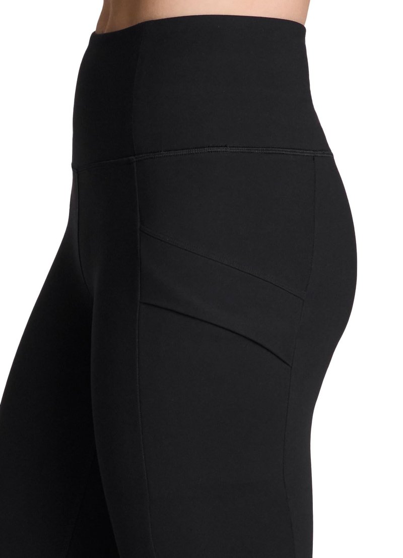 Avalanche Women's Soft Hiking Gym Full Length Legging with Pockets Envelope Black S