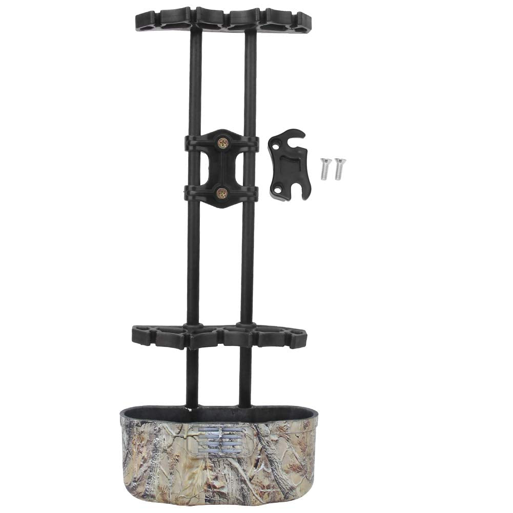 Sugoyi 5 Pcs Quick Release Compound Bow Quiver, Arrow Box, Archery Quiver, for Archery Arrow Storage(Camouflage)