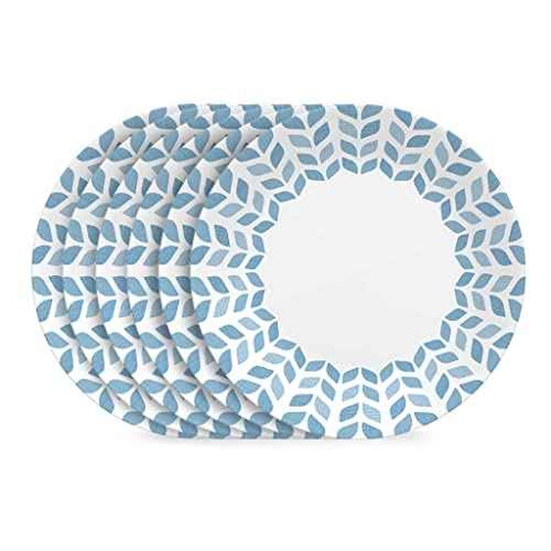Corelle Vitrelle 10.25" Dinner Plates Set, Triple Layer Glass and Chip Resistant, Lightweight Round Plates, 8-Piece Northern Pines