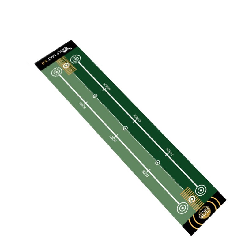 1 Piece Green Golf Mat, Size 19.69 Inch x 116 Inch, Portable Washable Non-Slip Putting Green Mat, Suitable for Home, Office, Outdoor Use, Party Team Building Activities.