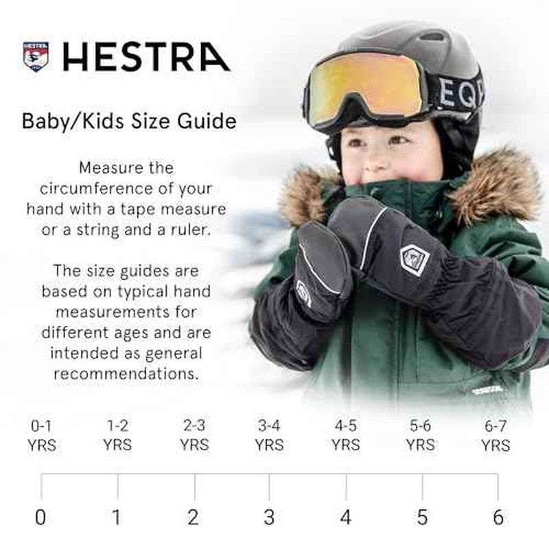 Hestra My First Mitt (Child 0-4yrs) I Waterproof, Insulated Winter Mittens for Babies & Toddlers for Snow or Cold Weather