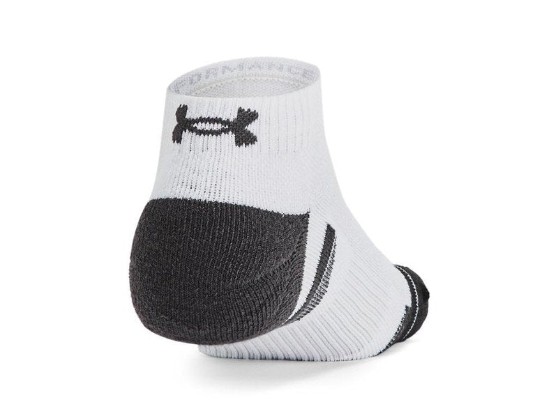 Under Armour 1386244-101-LG Unisex UA Perf Tech 6pk Low WHT LG