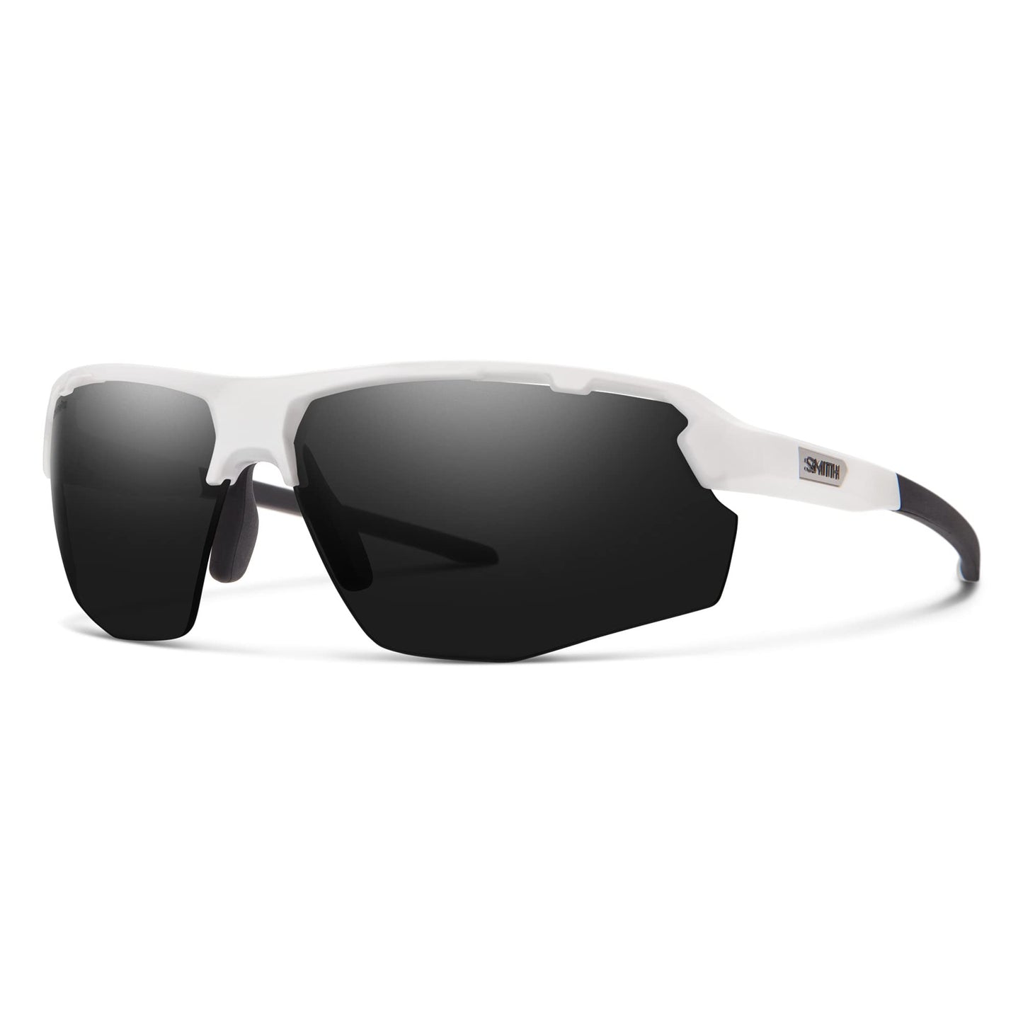 SMITH Resolve Sunglasses – Performance Sports Sunglasses with Wrap around Fit for Cycling, Running, Baseball, Golf – for Men & Women – White + ChromaPop Black